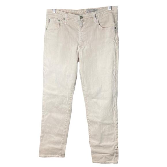 AG The Isabelle High-Rise Straight Crop Jeans, Blush, Casual, Weekend, 32 - Picture 8 of 16